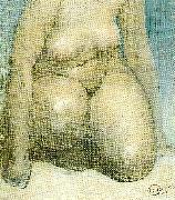 Carl Larsson nakenstudie painting